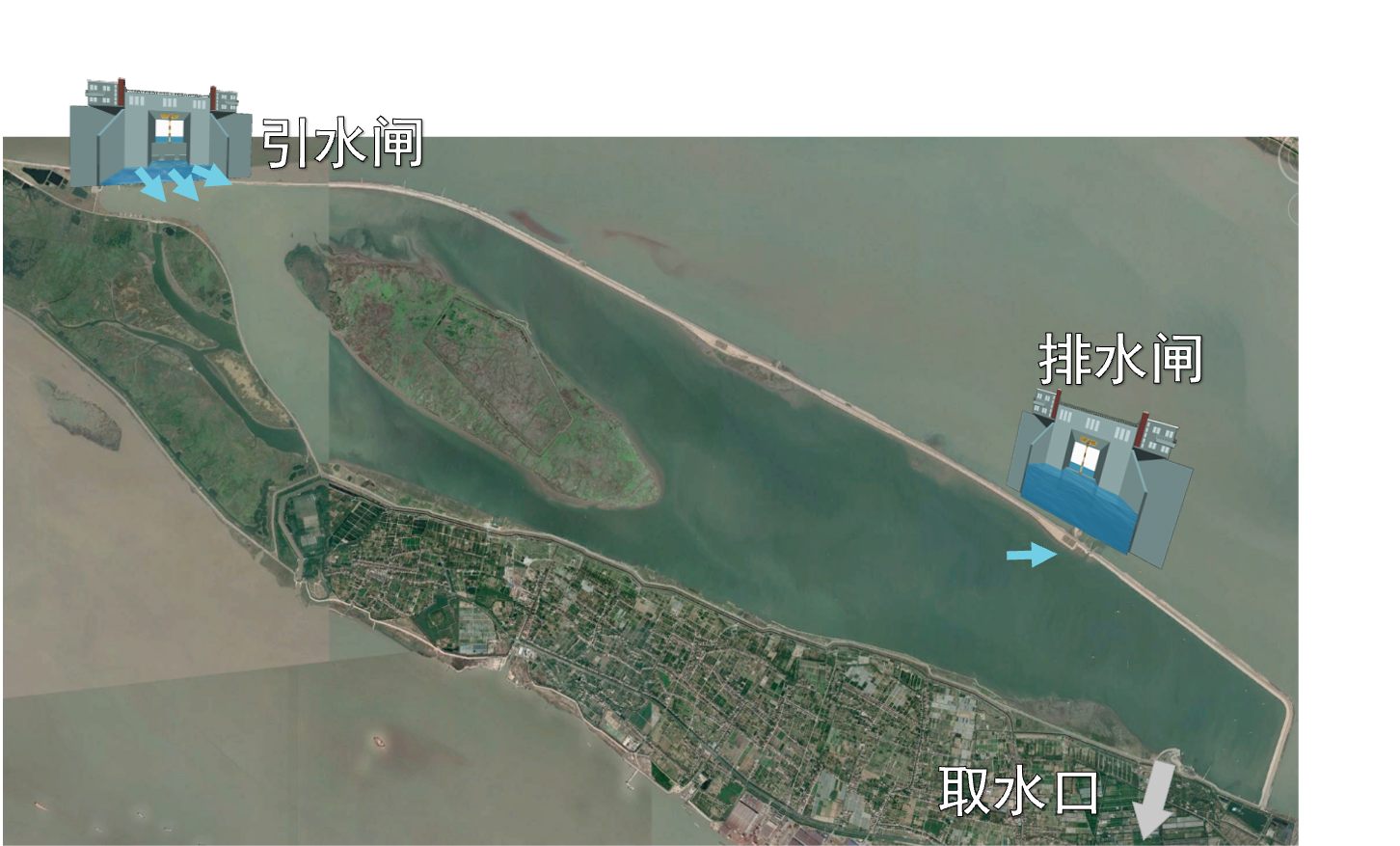 调光抑藻控嗅技术应用于上海水源（A）及其效果（B）